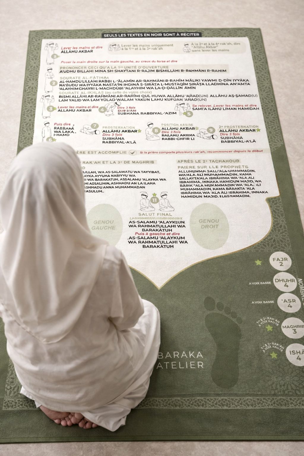 Tapis de prière éducatif